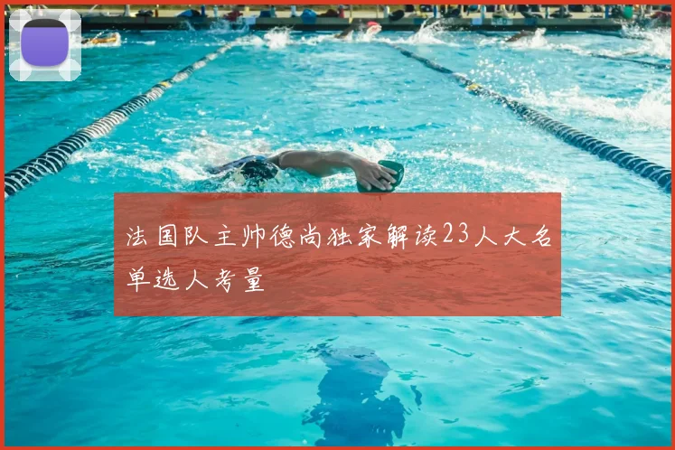 法国队主帅德尚独家解读23人大名单选人考量